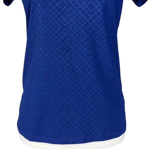 Under Armour Tshirt Womens Small Blue Workout Exercise Fitted Heat Gear - Picture 4 of 5